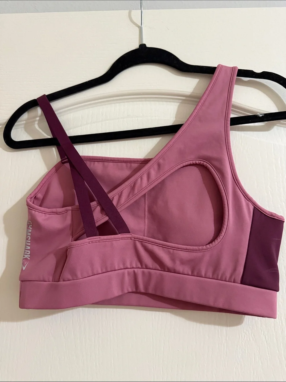 Gymshark Asymmetrical Pink Sports Bralette